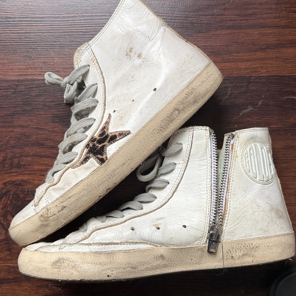 Golden Goose Francy- High Top Leopard Print